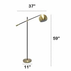 Promo ❤️ Socket Lalia Home Swivel Floor Lamp With Inner White Dome Shade ???? -Adesso Sales Store scaleALLT363