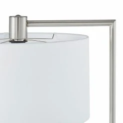 Discount ❤️ Arc Weston Home Spacet Contemporary Brushed Steel Floor Lamp ???? -Adesso Sales Store scaleHME3457