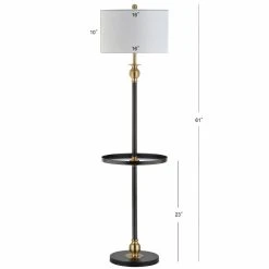 Buy ???? Lamp Tables JONATHAN Y Evans LED End Table Floor Lamp ???? -Adesso Sales Store scaleJONA012